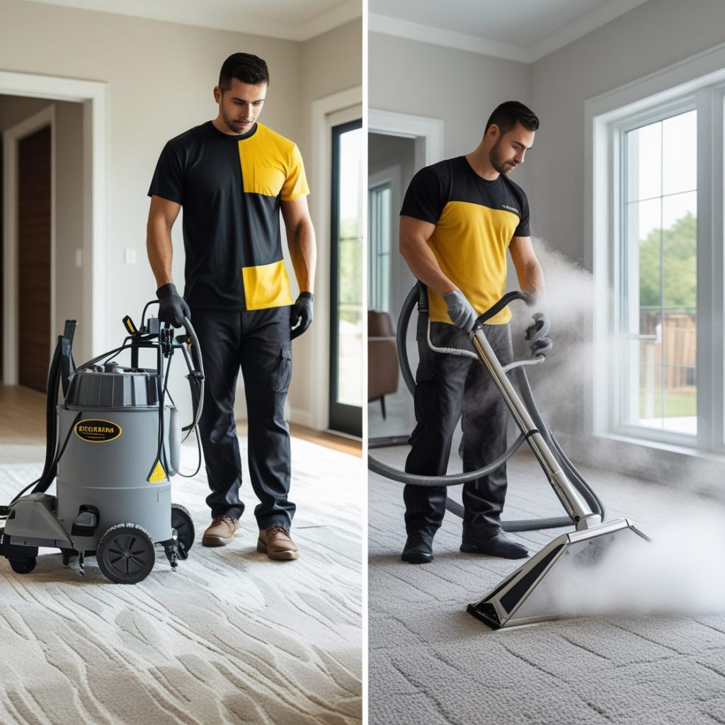 dry carpet cleaning vs steam cleaning