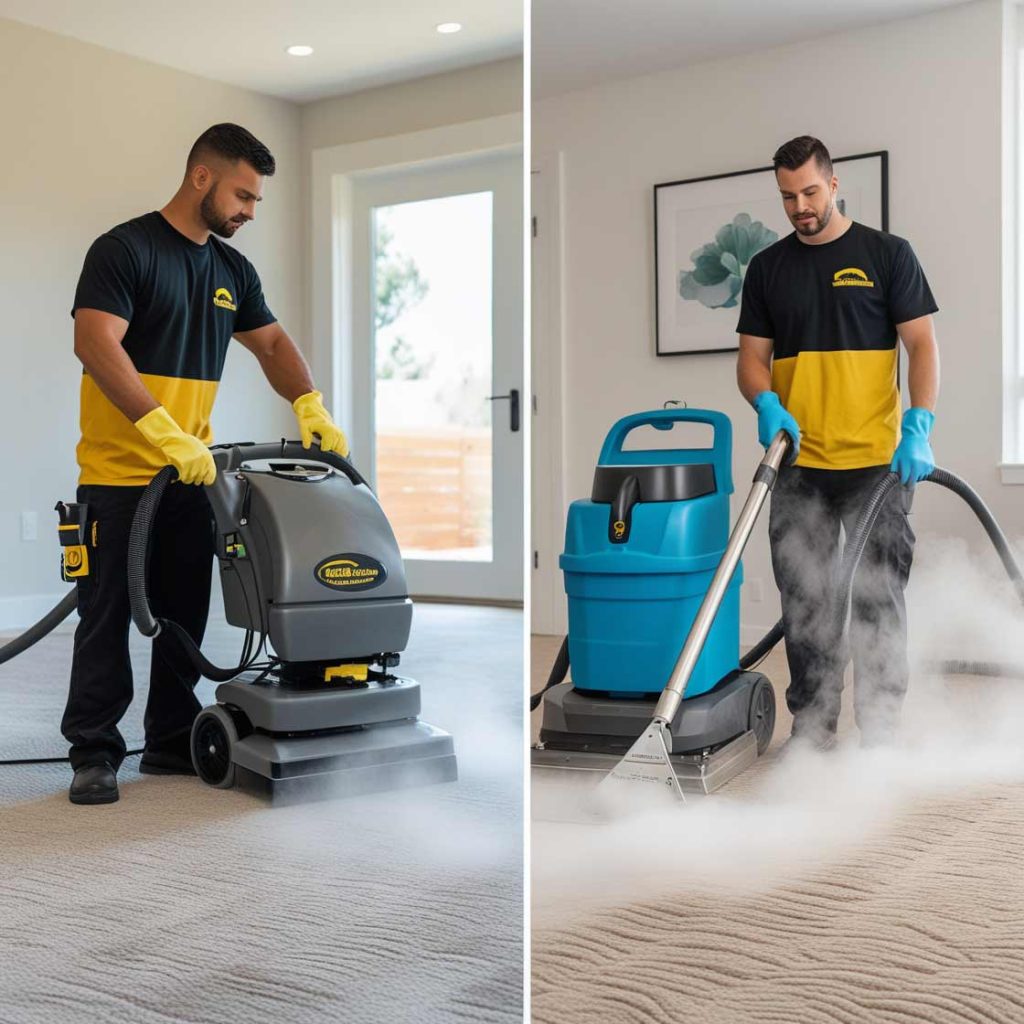 Dry carpet cleaning vs steam carpet cleaning in hobart
