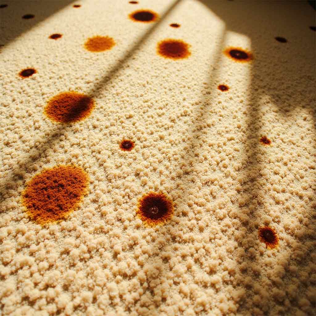 removing coffee stains from carpet