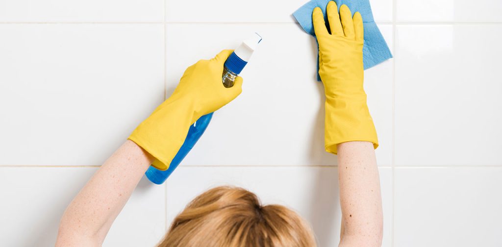 shower grout cleaning
